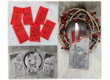 Stickserie ITH - Bestecktaschen Einsteckhüllen Weihnachten Vol. 1